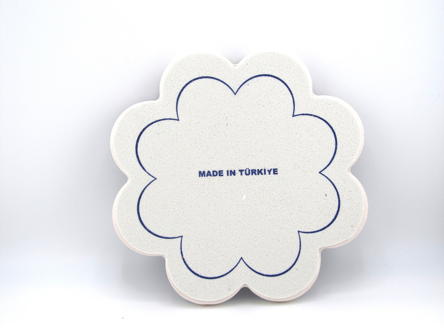 Turkish Hot Pad Blue/White Spiral