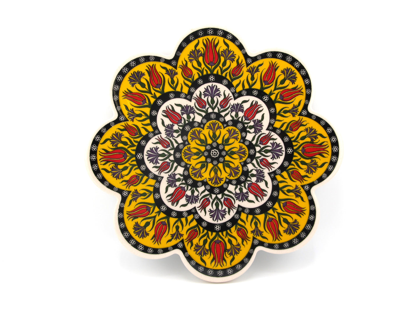 Turkish Hot Pad Traditional Tulip Design
