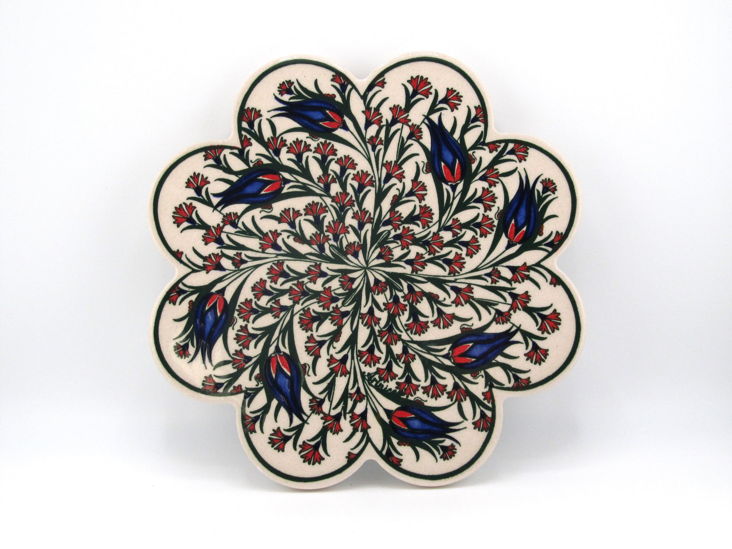 Turkish Hot Pad Traditional Tulip Spiral Design