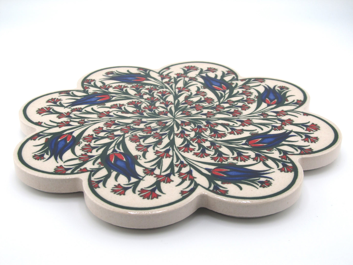 Turkish Hot Pad Traditional Tulip Spiral Design