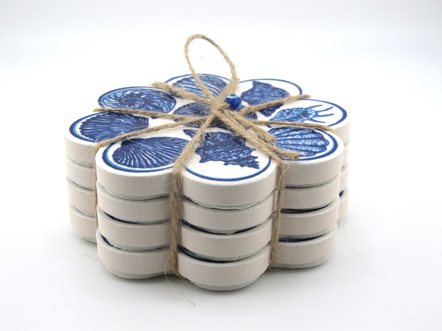 Ceramic Coaster Bunch Seashell Style