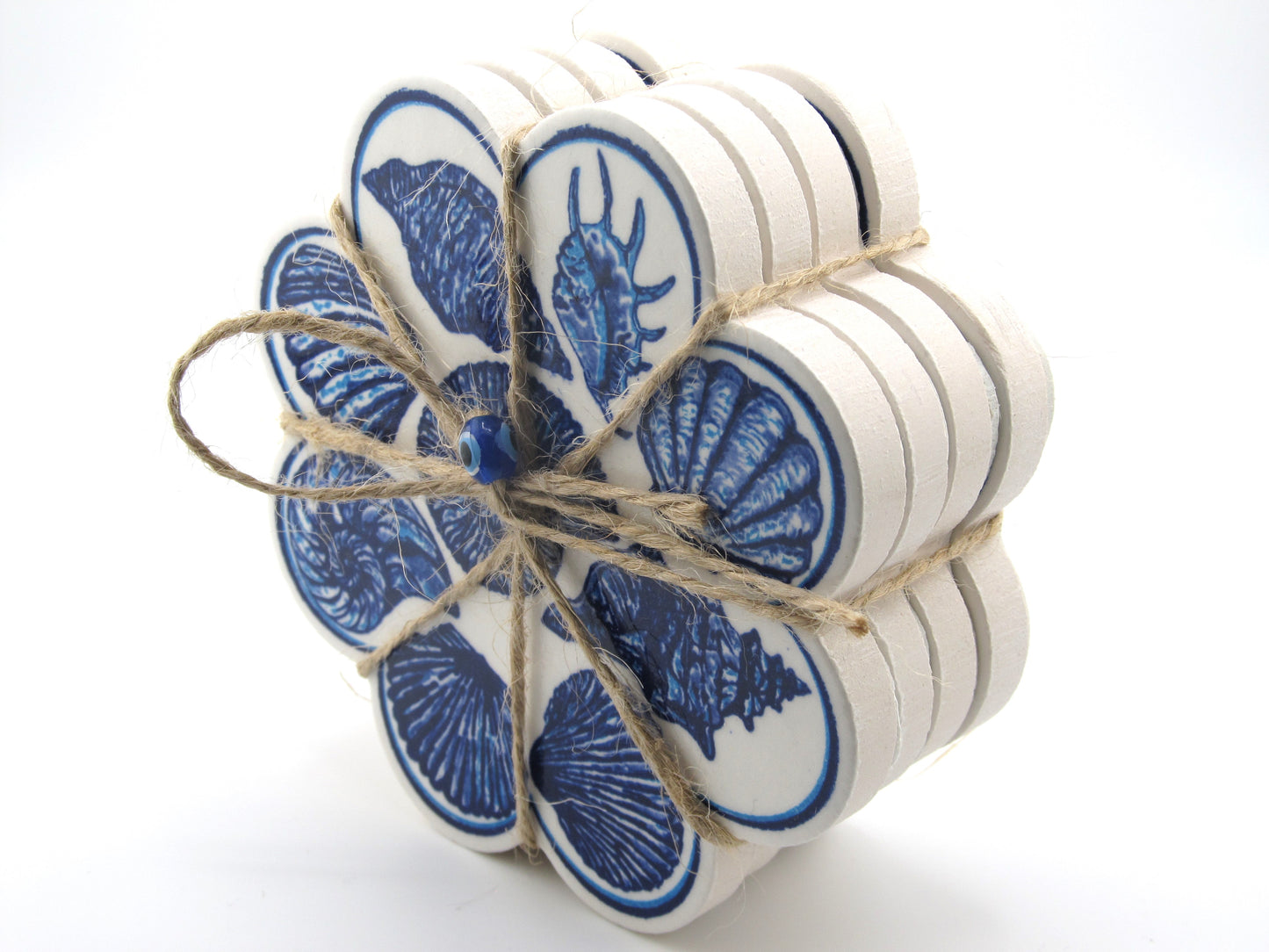 Ceramic Coaster Bunch Seashell Style