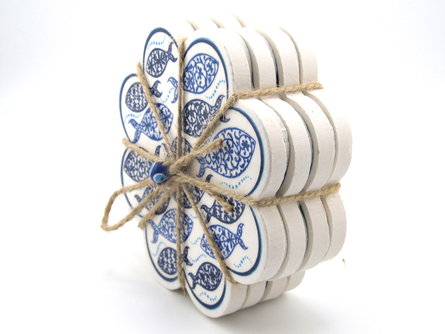Ceramic Coaster Bunch Fish Design