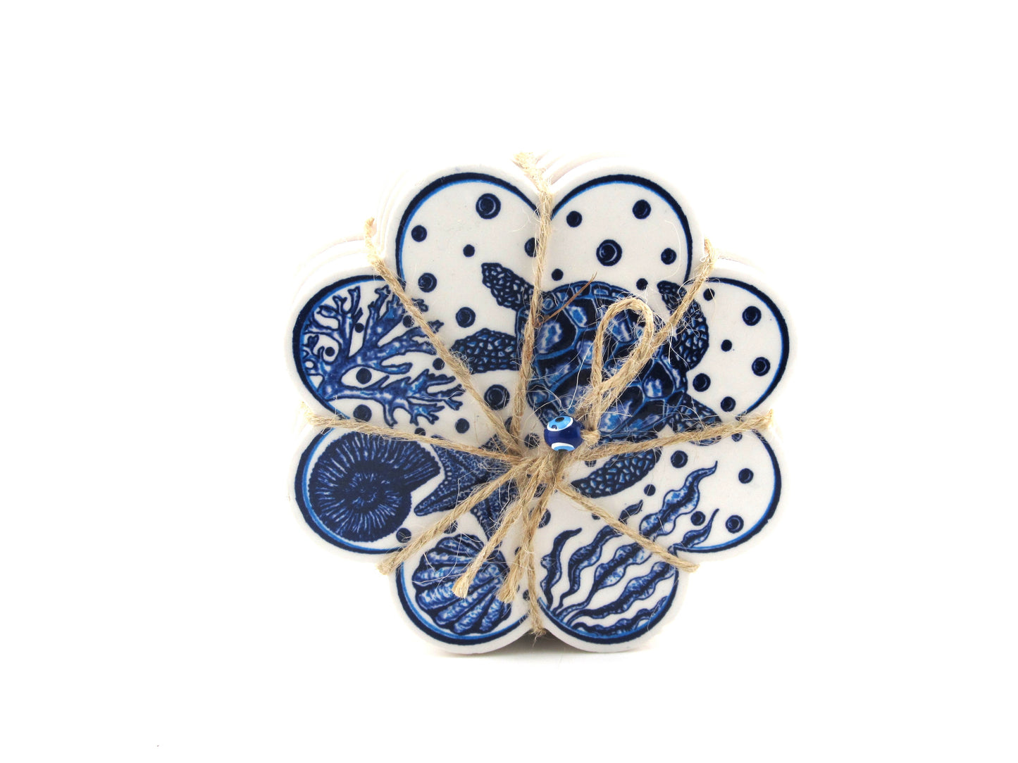 Ceramic Coaster Bunch Turtle Design