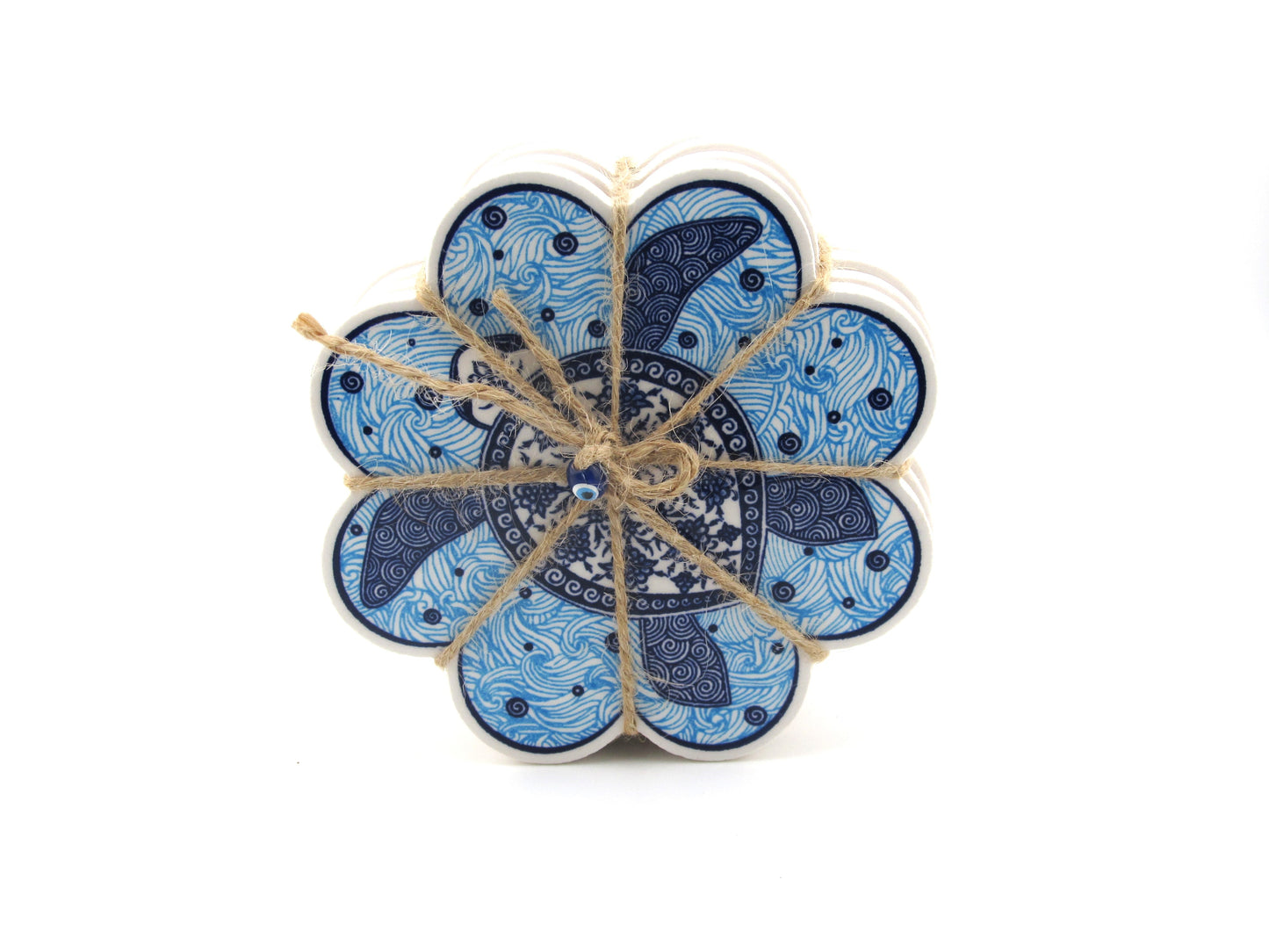 Ceramic Coaster Bunch Turtle Style